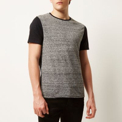 Grey textured t-shirt